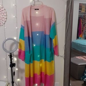 Long Multi Colored Sweater